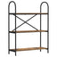 Bogreol Røget eg 80 x 30 x 109 cm Konstrueret træ