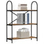 Bogreol Røget eg 80 x 30 x 109 cm Konstrueret træ