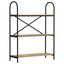 Bogreol 3 niveauer 80 x 30 x 109 cm Konstrueret træ