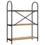 Bogreol 3 niveauer 80 x 30 x 109 cm Konstrueret træ