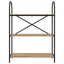 Bogreol 3 niveauer 80 x 30 x 109 cm Konstrueret træ