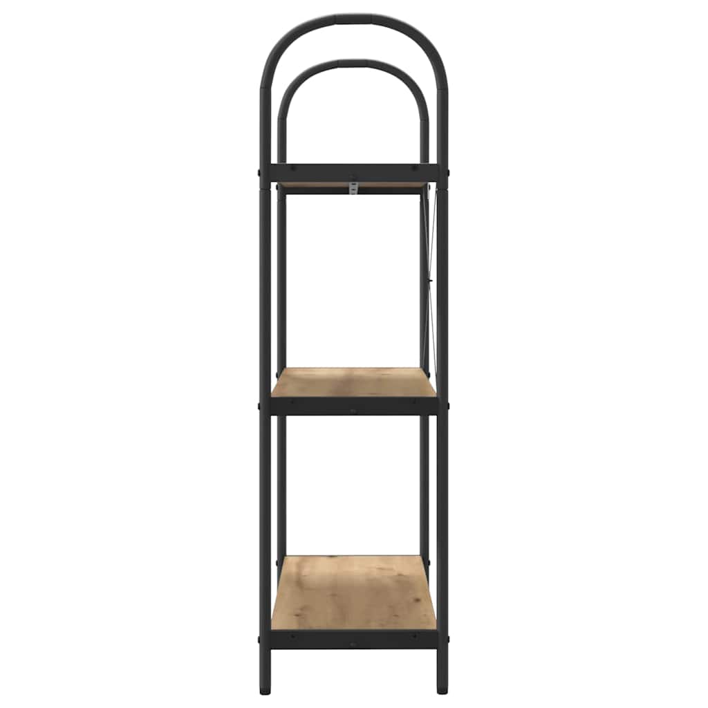 Bogreol 3 niveauer 80 x 30 x 109 cm Konstrueret træ