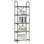 Bogreol 5 niveauer 60 x 30 x 183 cm Konstrueret træ Røget eg