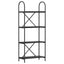 Bogreol Sort eg 60 x 30 x 146 cm Konstrueret træ