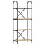 Bogreol 4 niveauer 60 x 30 x 146 cm Konstrueret træ Sonoma eg