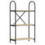 Bogreol 3 niveauer 60 x 30 x 109 cm Konstrueret træ Sonoma eg