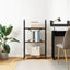 Bogreol 3 niveauer 60 x 30 x 109 cm Konstrueret træ Røget eg