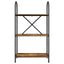 Bogreol 3 niveauer 60 x 30 x 109 cm Konstrueret træ Røget eg