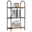 Bogreol 3 niveauer 60 x 30 x 109 cm Konstrueret træ Røget eg