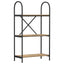 Bogreol 3 niveauer 60 x 30 x 109 cm Konstrueret træ
