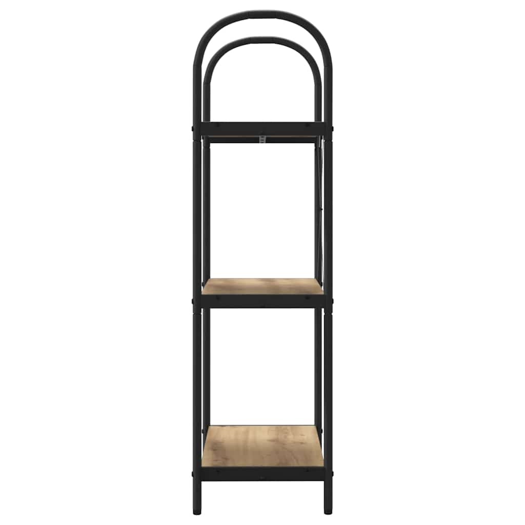 Bogreol 3 niveauer 60 x 30 x 109 cm Konstrueret træ