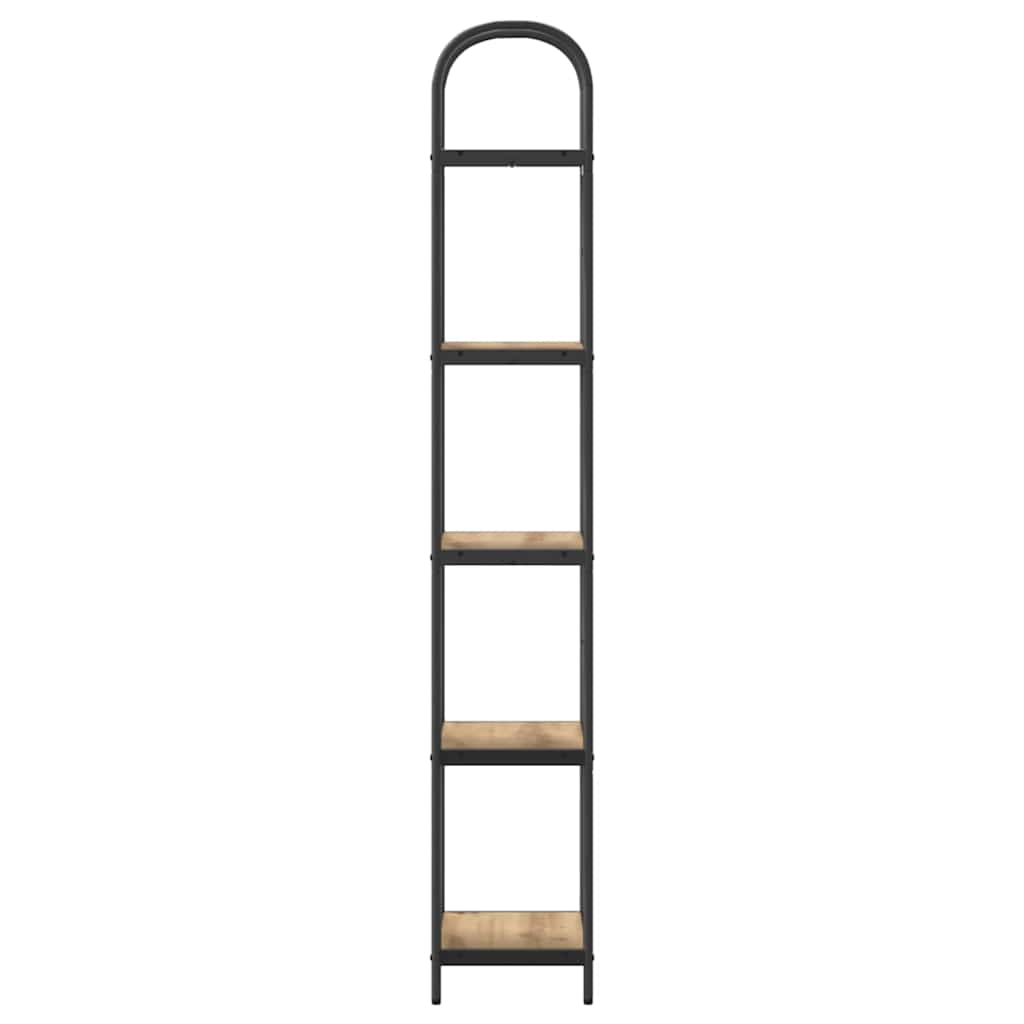 Bogreol 5 niveauer 40 x 30 x 183 cm Konstrueret træ