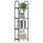 Bogreol 4 niveauer 40 x 30 x 146 cm Konstrueret træ Sonoma eg