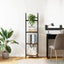 Bogreol 4 niveauer 40 x 30 x 146 cm Konstrueret træ Røget eg