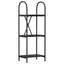 Bogreol 3 niveauer 40 x 30 x 109 cm Konstrueret træ Sort eg