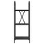 Bogreol Sort eg 40 x 30 x 109 cm Konstrueret træ
