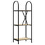 Bogreol 3 niveauer 40 x 30 x 109 cm Konstrueret træ Sonoma eg
