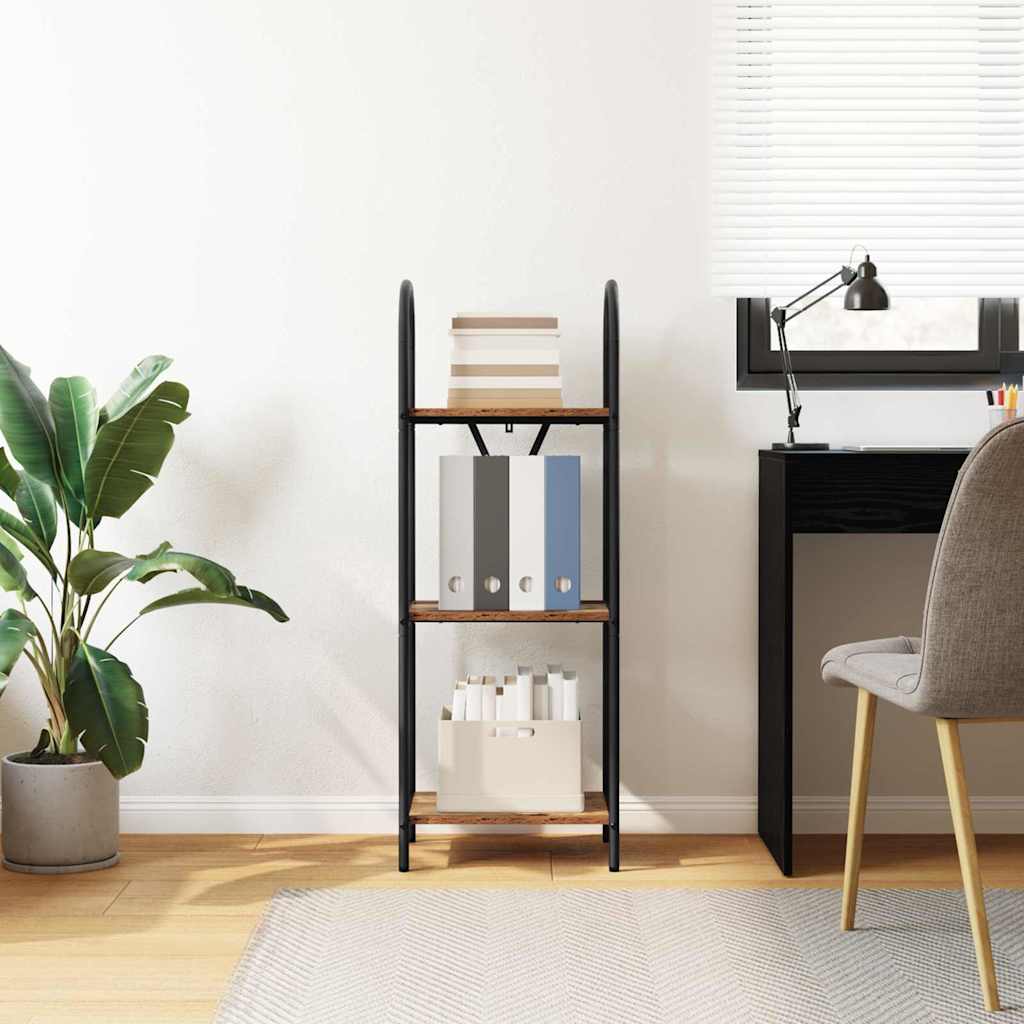 Bogreol Gammelt træ 40 x 30 x 109 cm Konstrueret træ
