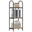 Bogreol Gammelt træ 40 x 30 x 109 cm Konstrueret træ