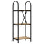 Bogreol 3 niveauer 40 x 30 x 109 cm Konstrueret træ