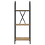 Bogreol 3 niveauer 40 x 30 x 109 cm Konstrueret træ