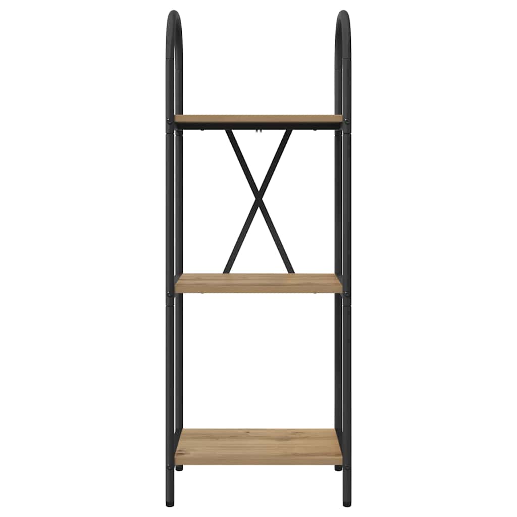 Bogreol 3 niveauer 40 x 30 x 109 cm Konstrueret træ