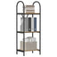 Bogreol 3 niveauer 40 x 30 x 109 cm Konstrueret træ