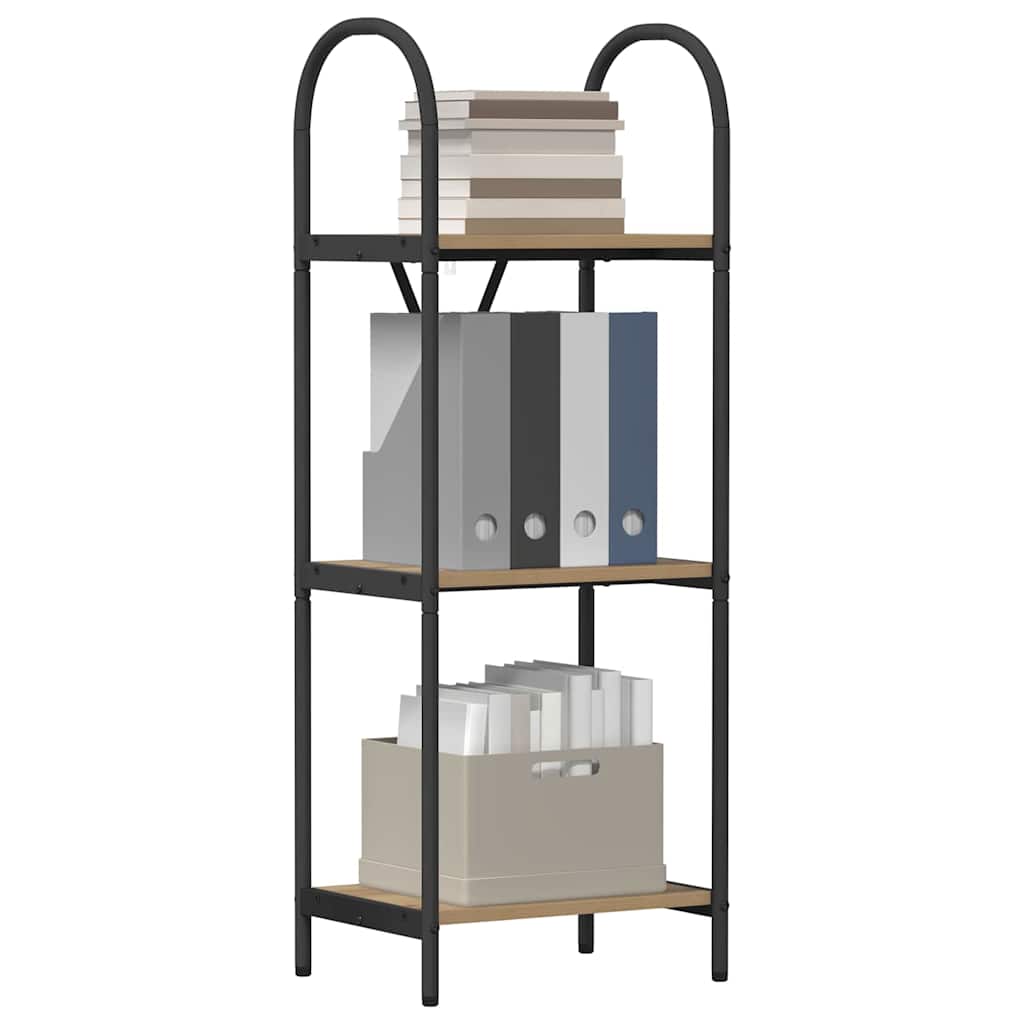 Bogreol 3 niveauer 40 x 30 x 109 cm Konstrueret træ