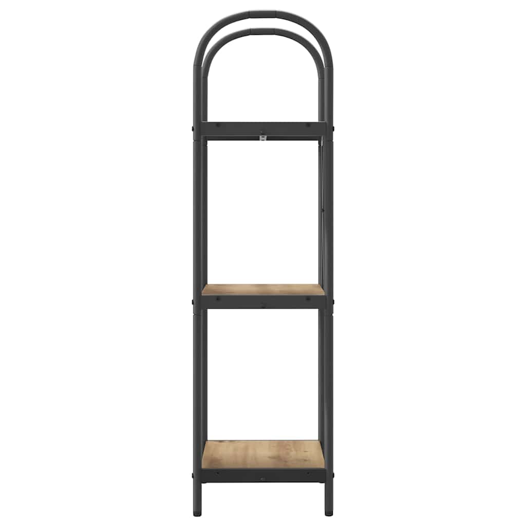 Bogreol 3 niveauer 40 x 30 x 109 cm Konstrueret træ