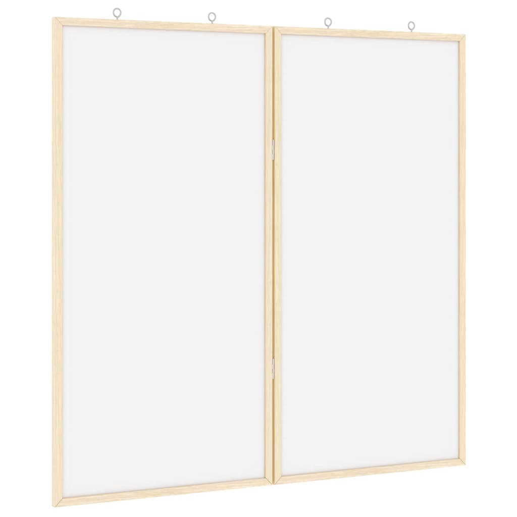 Bulletin Tavle Hvid 80 x 80 x 1.4 cm Massivt fyrretræ