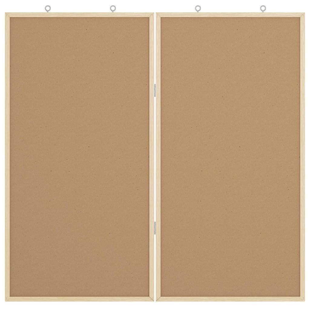 Bulletin Tavle Hvid 80 x 80 x 1.4 cm Massivt fyrretræ