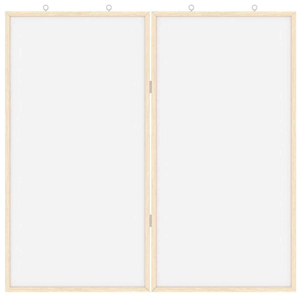 Bulletin Tavle Hvid 80 x 80 x 1.4 cm Massivt fyrretræ