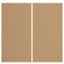 Bulletin Tavle Hvid 100 x 100 x 1,4 cm Massivt fyrretræ