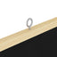 Bulletin Tavle Sort 80 x 80 x 1.4 cm Massivt fyrretræ