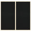 Bulletin Tavle Sort 100 x 100 x 1,4 cm Massivt fyrretræ