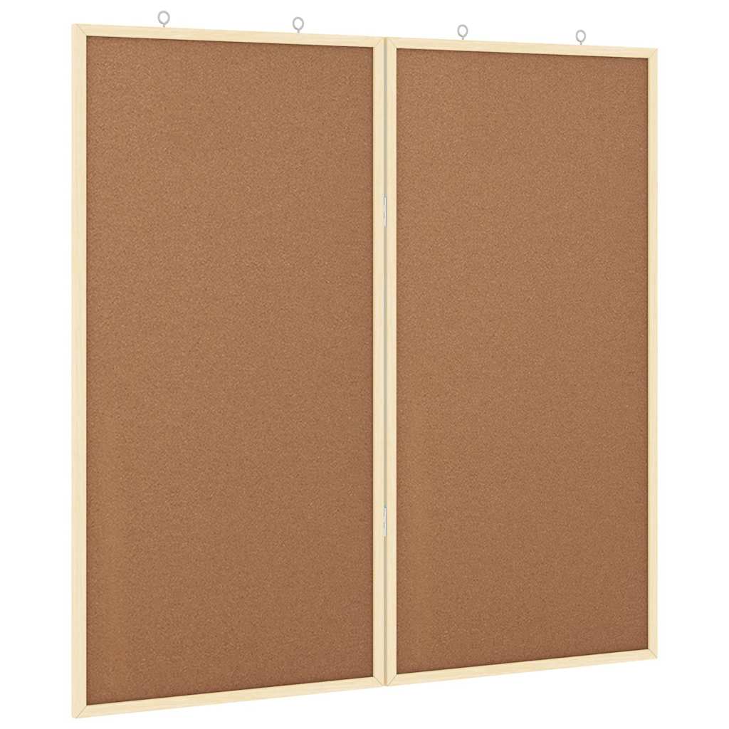 Bulletin Tavle Brun 80 x 80 x 1.4 cm Massivt fyrretræ
