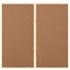 Bulletin Tavle Brun 80 x 80 x 1.4 cm Massivt fyrretræ