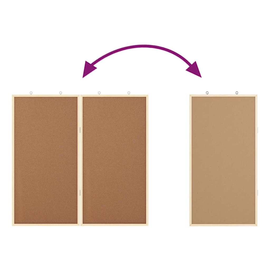 Bulletin Tavle Brun 80 x 80 x 1.4 cm Massivt fyrretræ