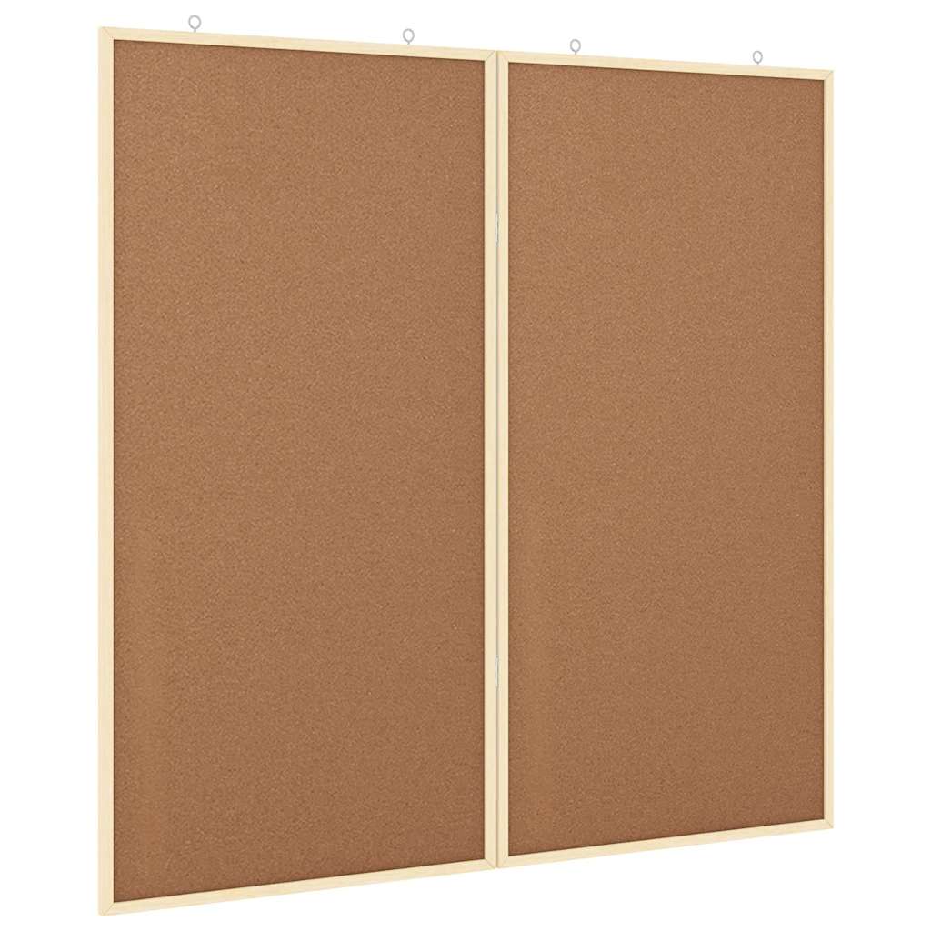 Bulletin Tavle Brun 100 x 100 x 1,4 cm Massivt fyrretræ