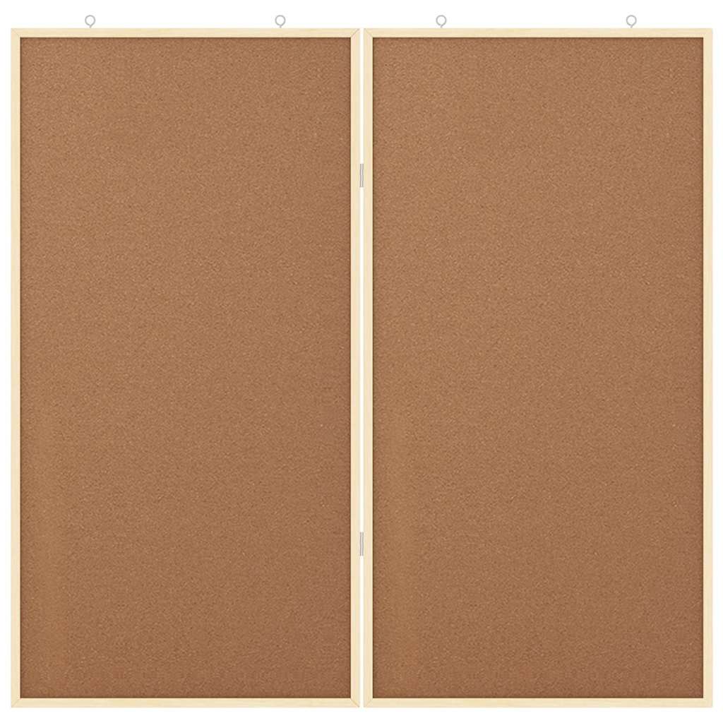 Bulletin Tavle Brun 100 x 100 x 1,4 cm Massivt fyrretræ