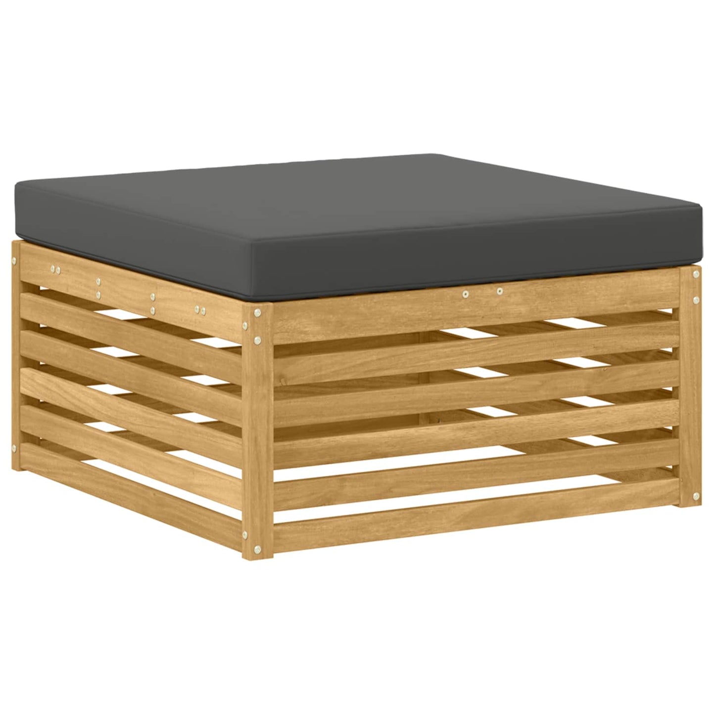 Udendørs sofagruppe 4 stk. Hvid og antracit Polyester