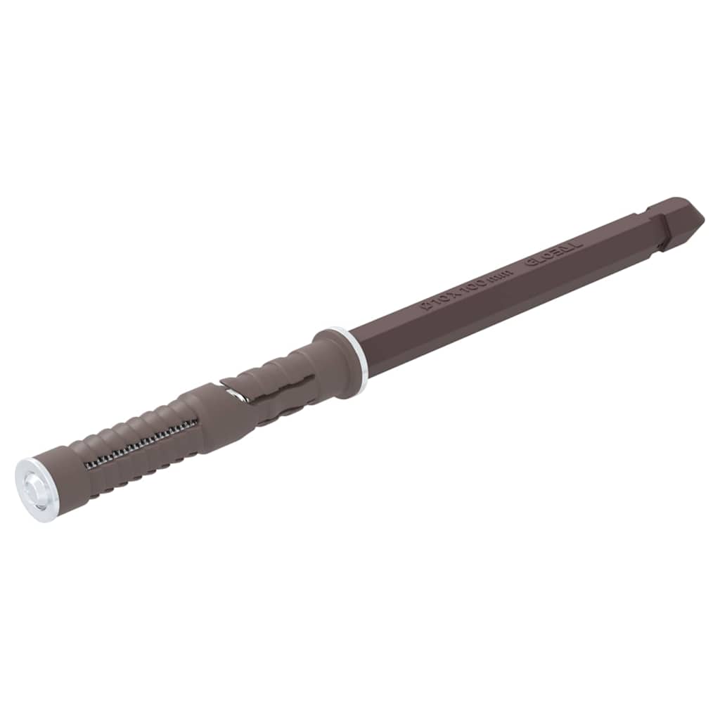 Flydende hyldebeslag 12 pcs Beige Ø10 x 170 mm Stål