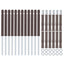 Flydende hyldebeslag 12 pcs Beige Ø10 x 170 mm Stål
