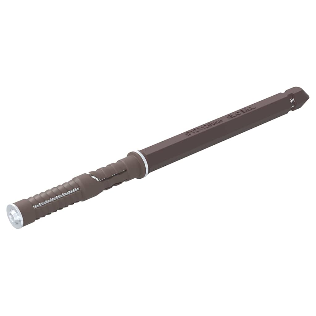 Flydende hyldebeslag 12 pcs Beige Ø12 x 190 mm Stål