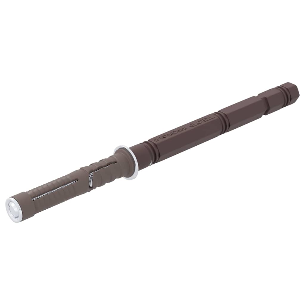 Flydende hyldebeslag 12 pcs Beige Ø14 x 210 mm Stål