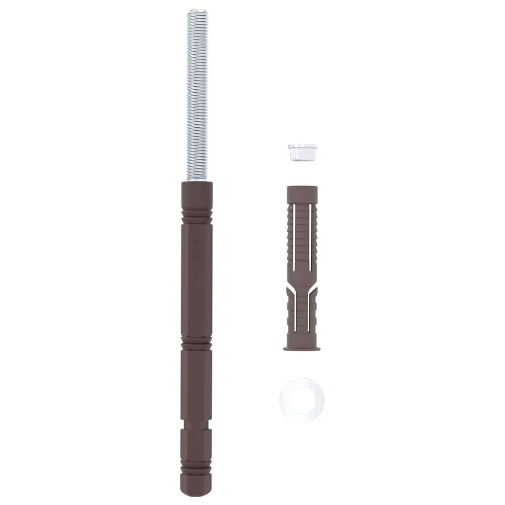 Flydende hyldebeslag 12 pcs Beige Ø14 x 210 mm Stål