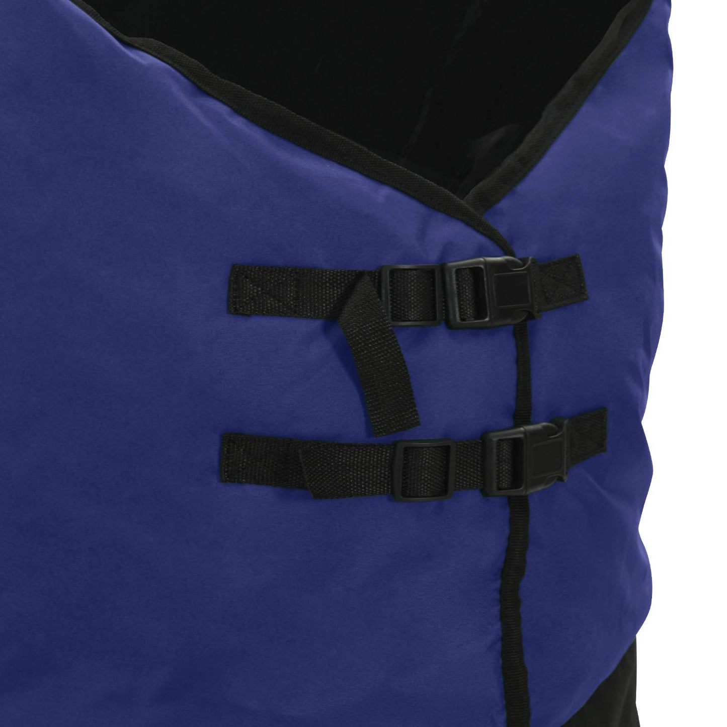 Hestetæppe Mørk Grøn og Sort 145 cm Polyester