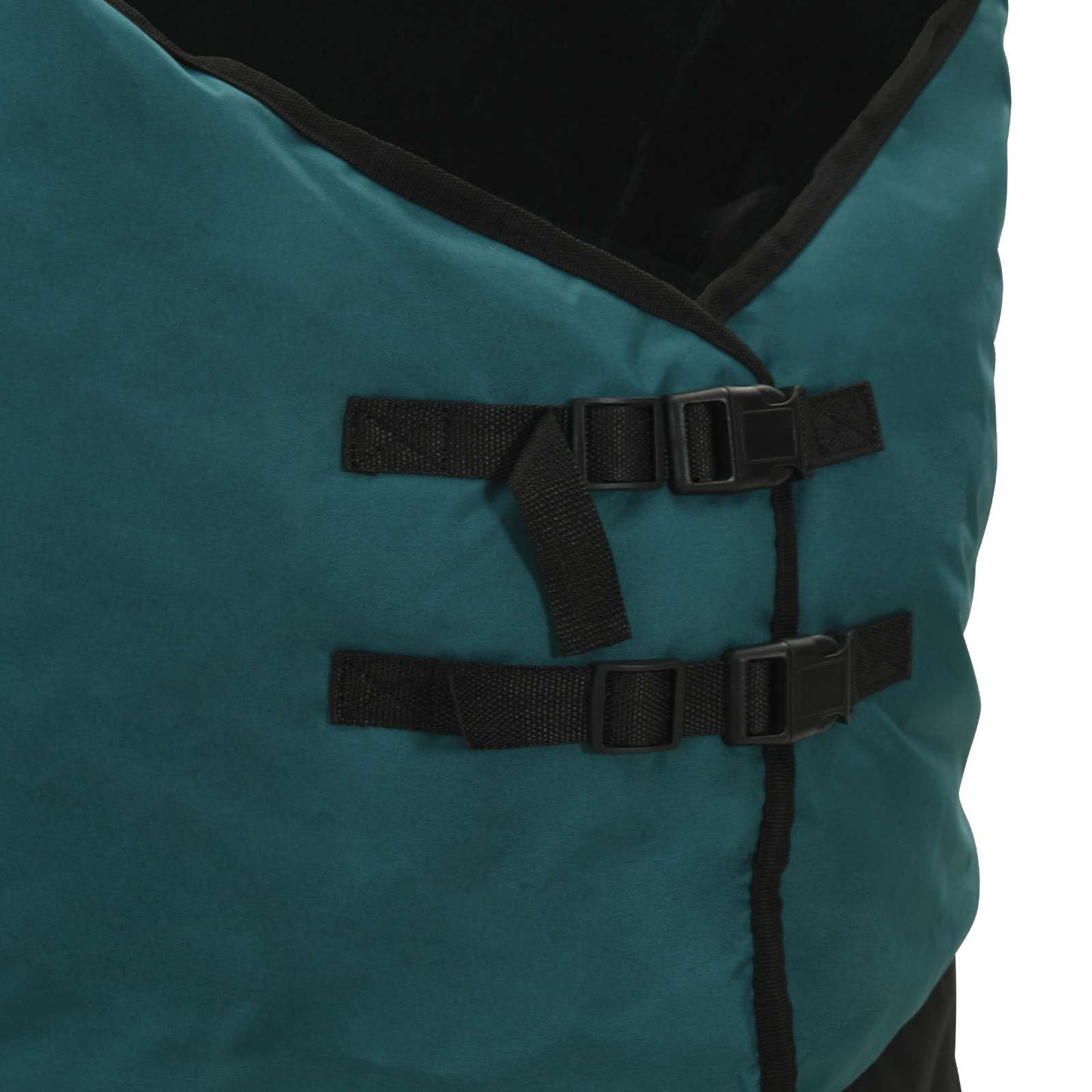 Hestetæppe Mørk Grøn og Sort 75 cm Polyester