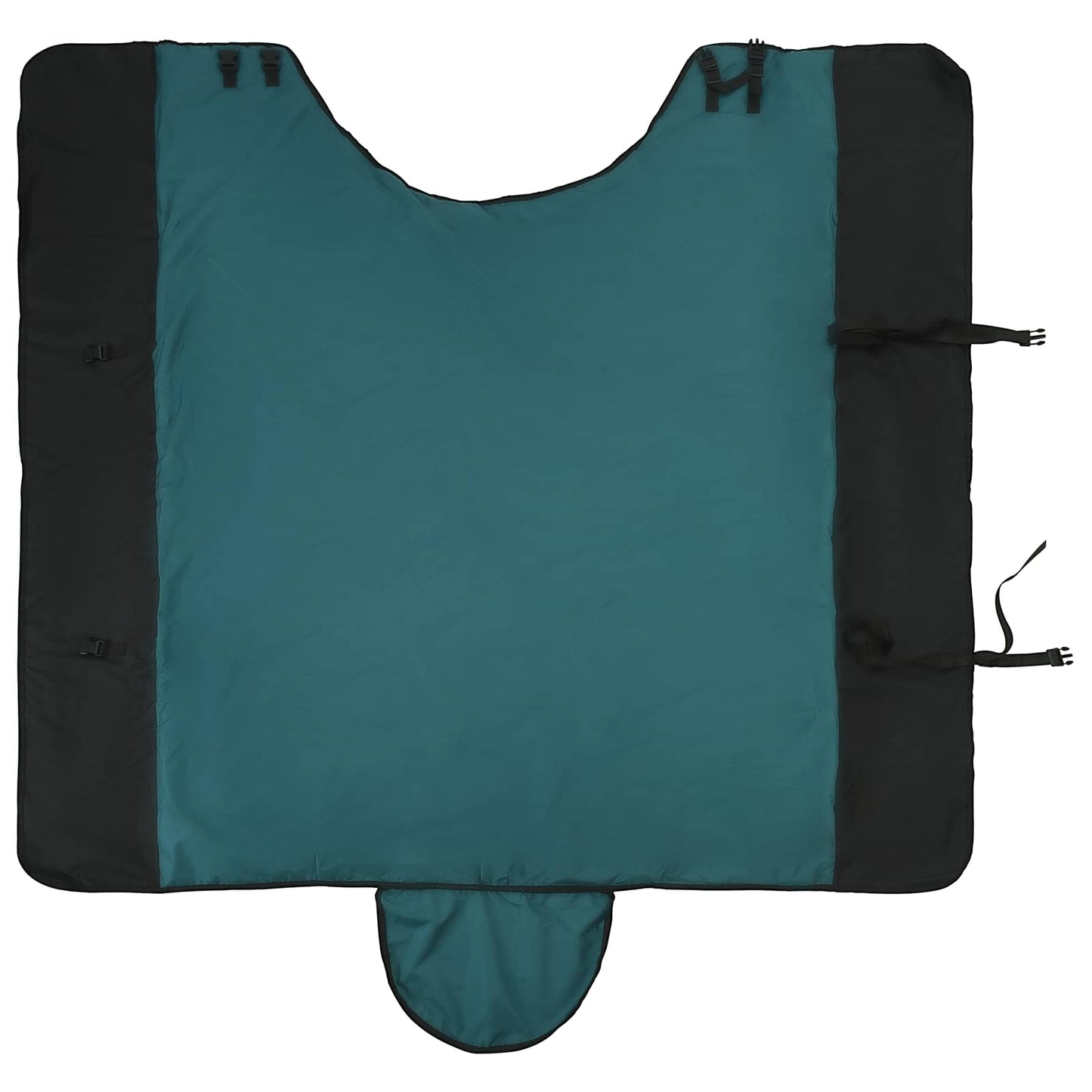 Hestetæppe Mørk Grøn og Sort 145 cm Polyester