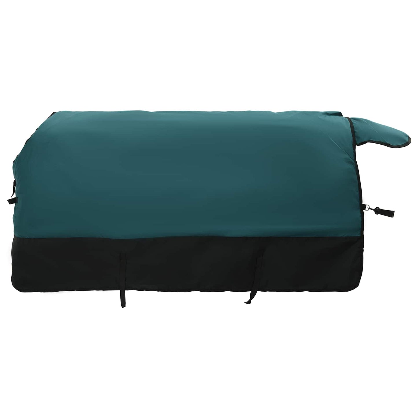 Hestetæppe Mørk Grøn og Sort 165 cm Polyester